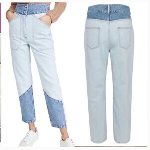 Ba&sh apolo two tone high rise lady jeans size L